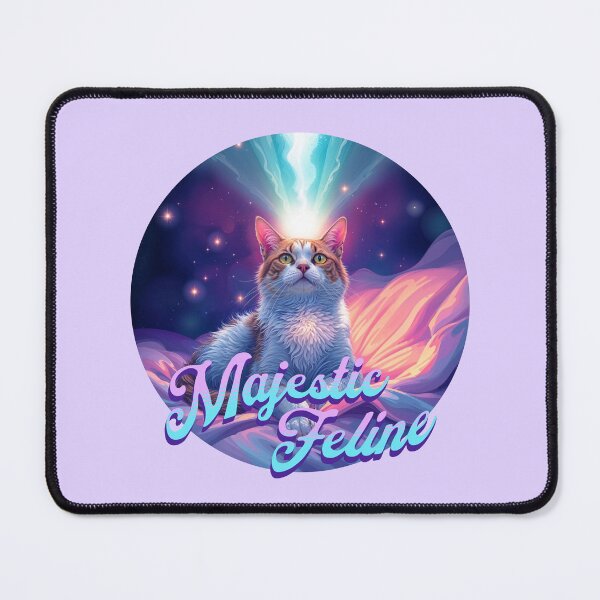 Item preview, Majestic Feline Cosmic Cat Art | Dreamy Galaxy Kitty Fantasy Design designed and sold by Sachie's Studio.
