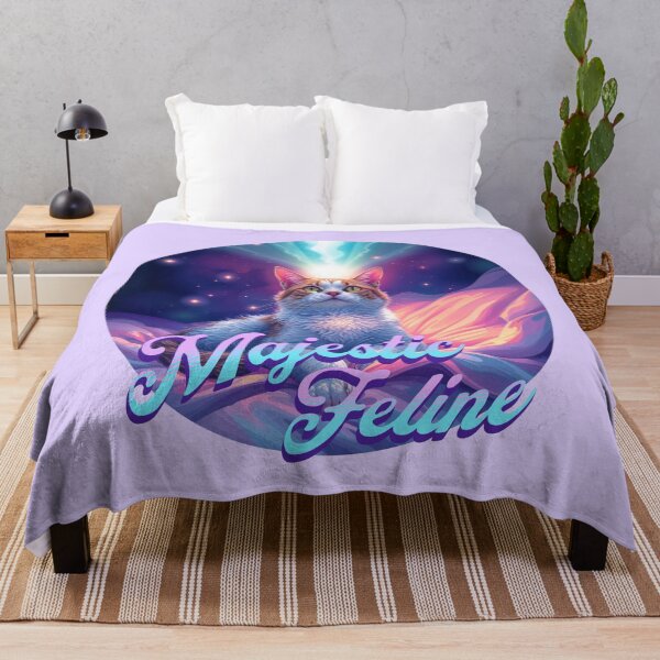 Item preview, Majestic Feline Cosmic Cat Art | Dreamy Galaxy Kitty Fantasy Design designed and sold by Sachie's Studio.