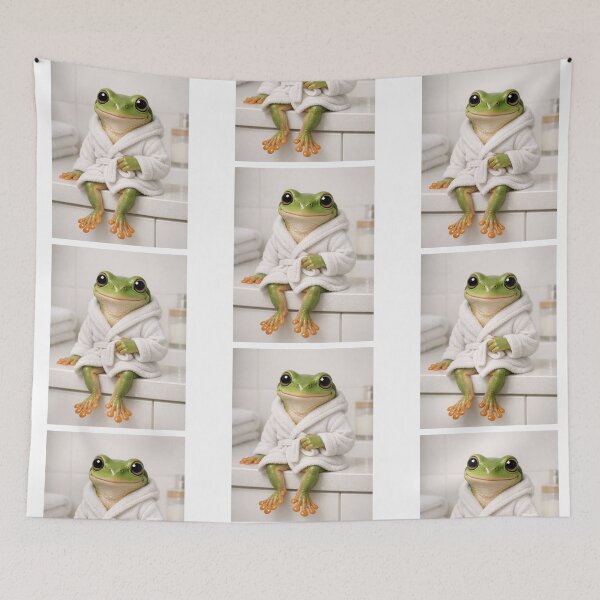 Item preview, Cozy Bathrobe Tree Frog designed and sold by Sillytoe.