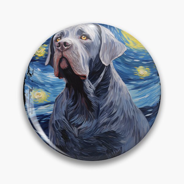 Item preview, Funny Neapolitan Mastiff Starry Night Illustration Mom Dad Kids designed and sold by rafaeltto.