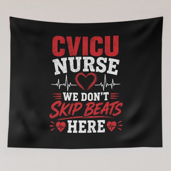 Item preview, CVICU Nurse We Don't Skip Beats Here designed and sold by SavvyKloset.