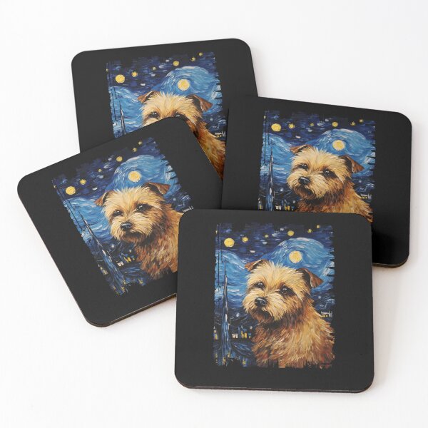 Item preview, Funny Norfolk Terrier Starry Night Illustration Mom Dad Kids designed and sold by rafaeltto.