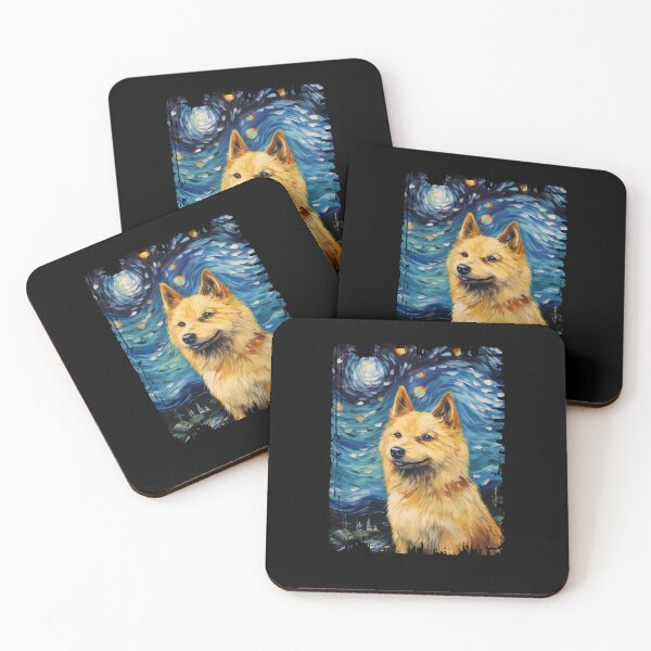 Item preview, Funny Norwegian Buhund Starry Night Illustration Mom Dad Kids designed and sold by rafaeltto.