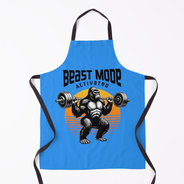 Item preview, Beast Mode Gorilla Weightlifting Gym Fitness Retro Design designed and sold by Sachie's Studio.