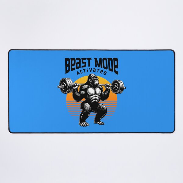 Item preview, Beast Mode Gorilla Weightlifting Gym Fitness Retro Design designed and sold by Sachie's Studio.