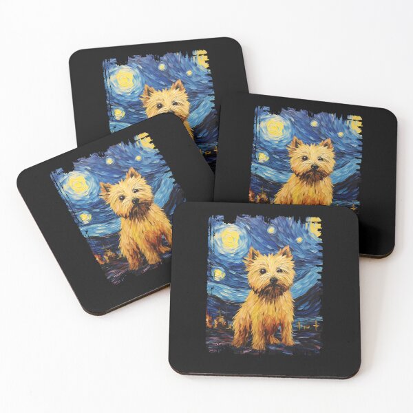 Item preview, Funny Norwich Terrier Starry Night Illustration Mom Dad Kids designed and sold by rafaeltto.