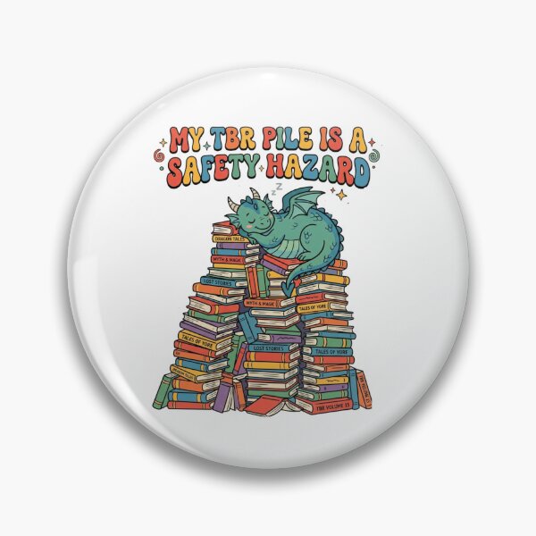 Item preview,  My TBR Pile Is A Safety Hazard - Fantasy Book Lover Aesthetic designed and sold by Retro Mood Co.