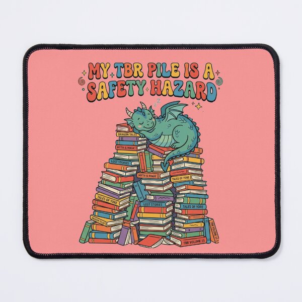 Item preview, My TBR Pile Is A Safety Hazard - Fantasy Book Lover Aesthetic designed and sold by Retro Mood Co.