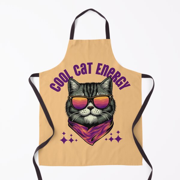 Item preview, Cool Cat Energy Retro Sunglasses Funny Cat Lover Design designed and sold by Sachie's Studio.