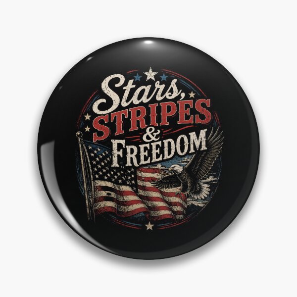 Item preview, Stars, Stripes & Freedom Vintage Patriotic Eagle T-Shirt | Retro Americana USA Design designed and sold by RJACreative.