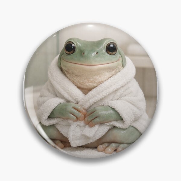 Item preview, Cozy Bathrobe White's Tree Frog designed and sold by Sillytoe.