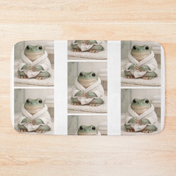 Item preview, Cozy Bathrobe White's Tree Frog designed and sold by Sillytoe.