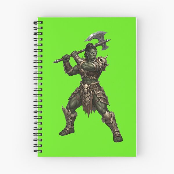 Item preview, Female Orc Barbarian - Tribal Axe Warrior designed and sold by Utopian-Magic.