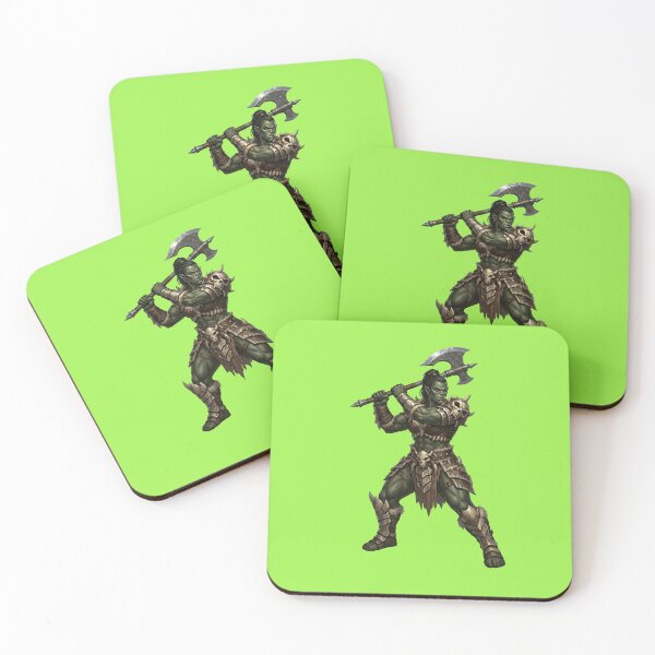 Item preview, Female Orc Barbarian - Tribal Axe Warrior designed and sold by Utopian-Magic.