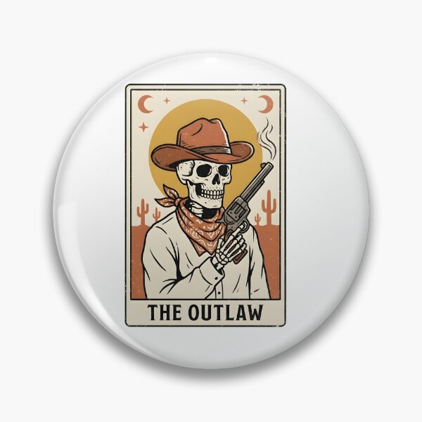 Item preview, The Outlaw Western Cowboy Tarot Card Art designed and sold by FunkPrint.