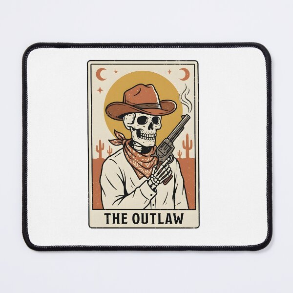 Item preview, The Outlaw Western Cowboy Tarot Card Art designed and sold by FunkPrint.