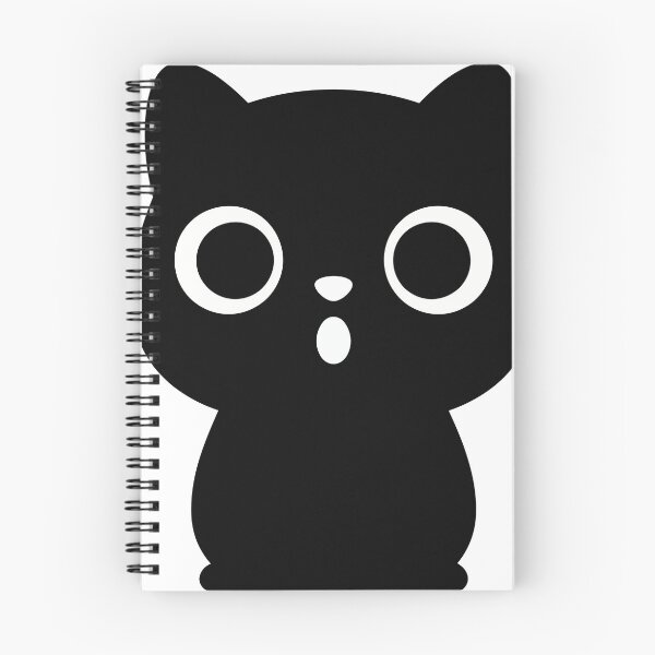 Item preview, Shocked Black Cat Vector Poster - Minimalist Feline Surprise Art - Modern Kawaii Cat Icon Print designed and sold by BestChoiceService.