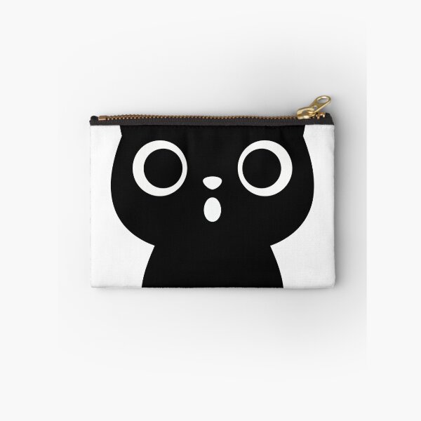 Item preview, Shocked Black Cat Vector Poster - Minimalist Feline Surprise Art - Modern Kawaii Cat Icon Print designed and sold by BestChoiceService.