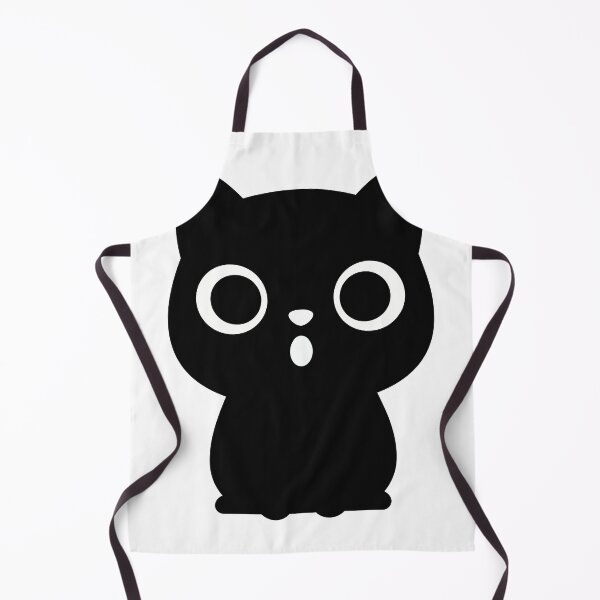 Item preview, Shocked Black Cat Vector Poster - Minimalist Feline Surprise Art - Modern Kawaii Cat Icon Print designed and sold by BestChoiceService.