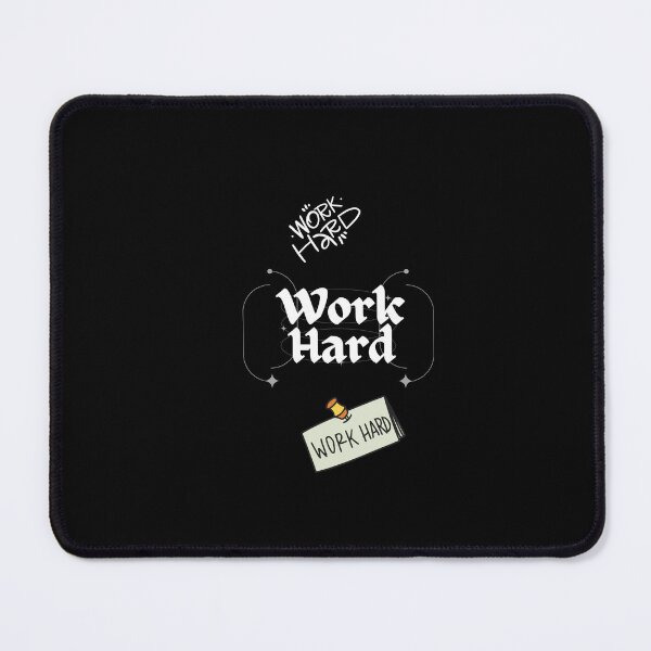 Item preview, Work Hard Motivational Typography Design designed and sold by EDUCATION & FESTIVAL.