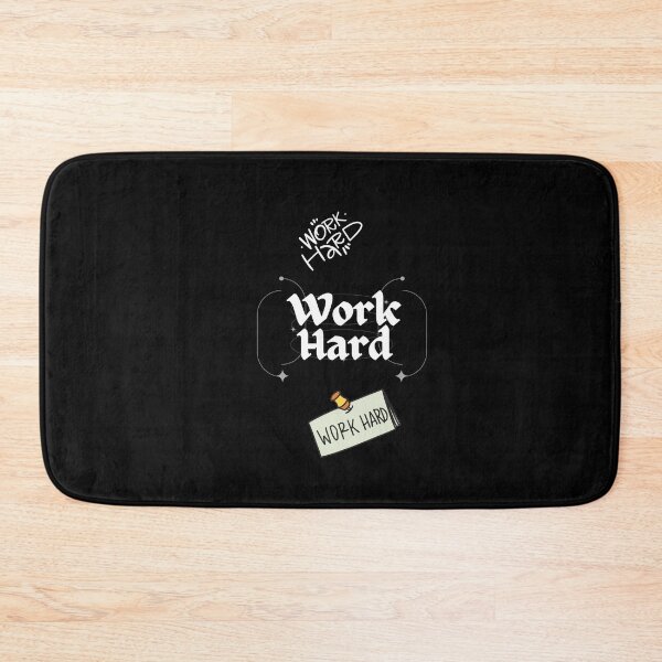 Item preview, Work Hard Motivational Typography Design designed and sold by EDUCATION & FESTIVAL.