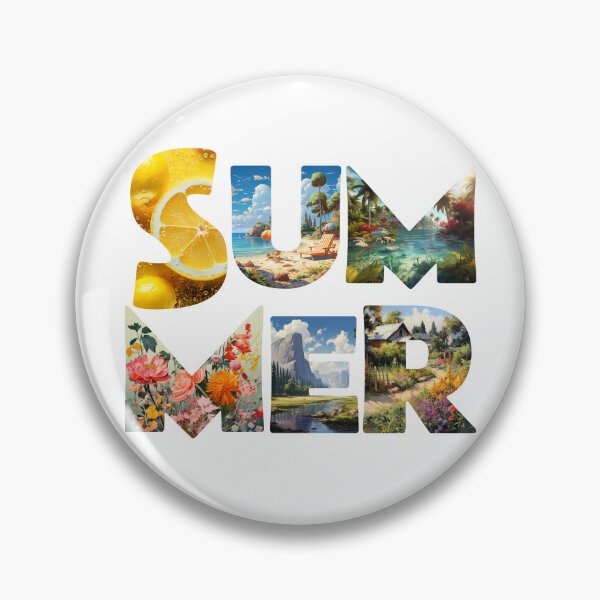 Item preview, Summer Landscape Typography – Nature Inspired Seasonal Design designed and sold by MyMerryMary.