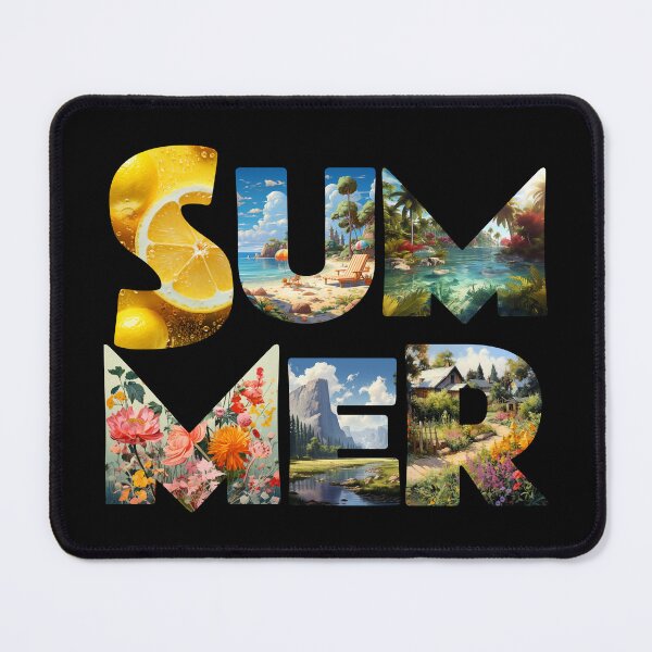 Item preview, Summer Landscape Typography – Nature Inspired Seasonal Design designed and sold by MyMerryMary.