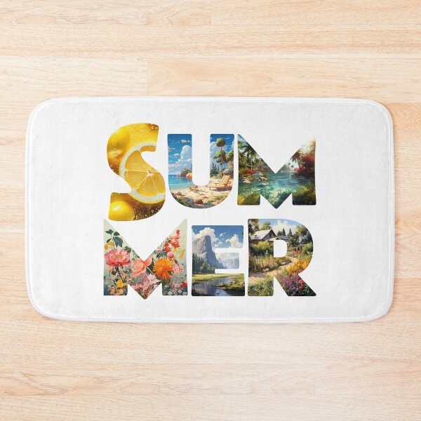 Item preview, Summer Landscape Typography – Nature Inspired Seasonal Design designed and sold by MyMerryMary.