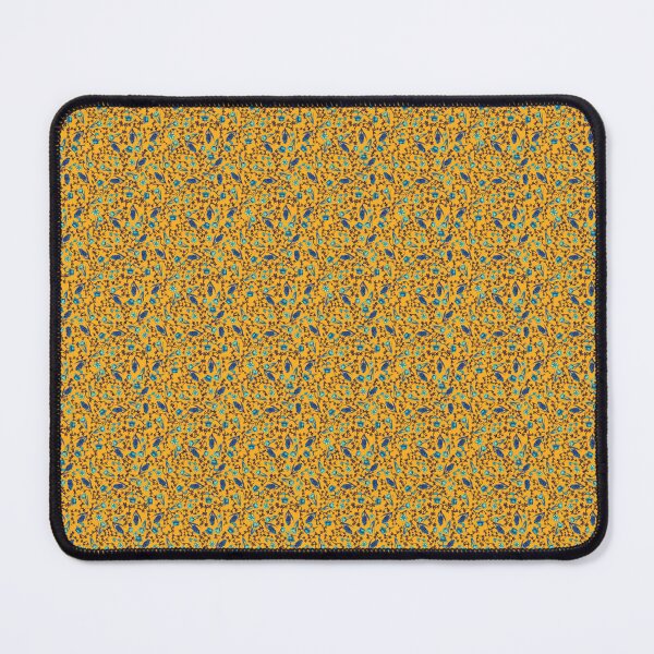 Item preview, Copy of Blue and blush flowers on bright orange background for ditsy floral seamless pattern designed and sold by PCaleDesigns.