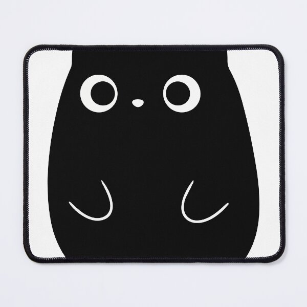 Item preview, Minimalist Black Cat Kawaii Poster - Adorable Feline Shape Art - Simple Cute Kitten Icon Print designed and sold by BestChoiceService.