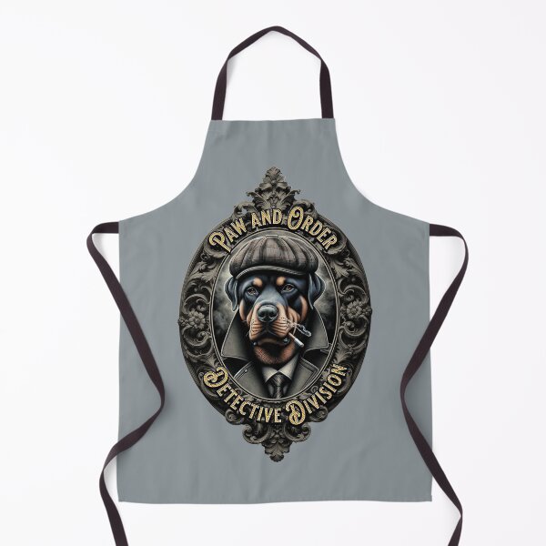 Item preview, Paw and Order Detective Division Funny Rottweiler Noir Design designed and sold by Sachie's Studio.