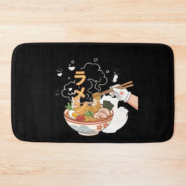 Item preview, Japanese ramen bowl kanji noodles language food art Tokyo learner gift designed and sold by language-des.