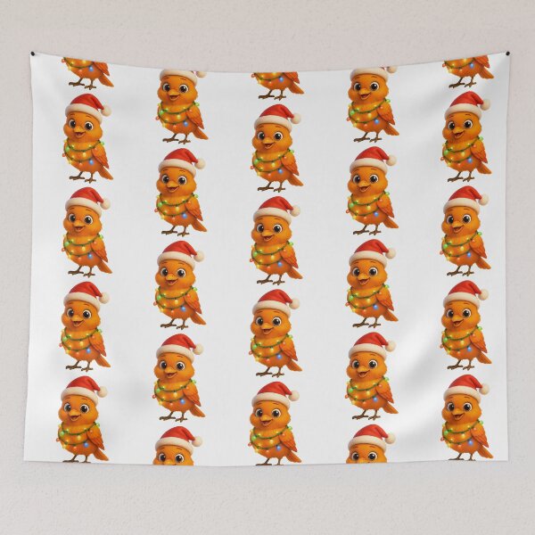 Item preview, Christmas Orange Tanager designed and sold by Sillytoe.
