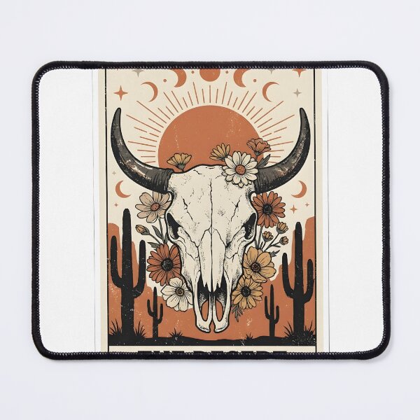 Item preview, The Desert Western Bull Skull Tarot Card designed and sold by FunkPrint.