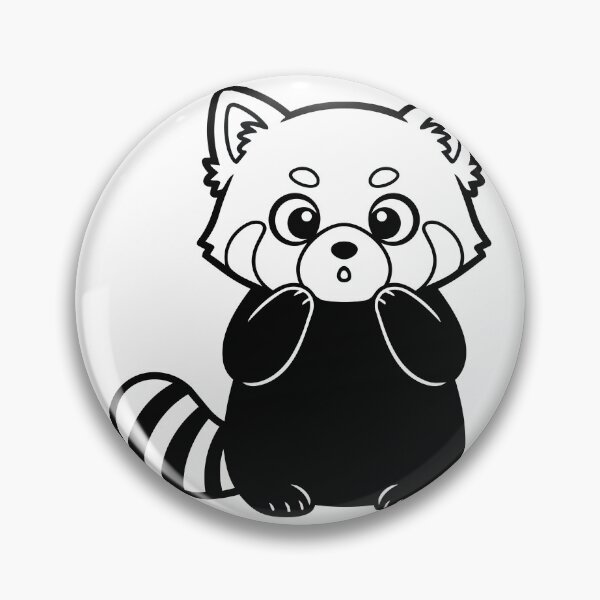 Item preview, Surprised Red Panda Vector Poster - Cute Kawaii Wildlife Illustration - Minimalist Forest Animal Art designed and sold by BestChoiceService.