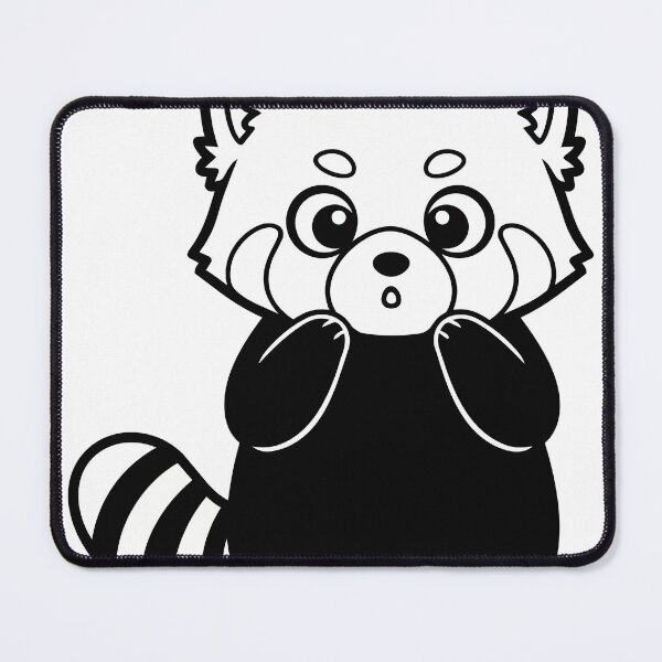 Item preview, Surprised Red Panda Vector Poster - Cute Kawaii Wildlife Illustration - Minimalist Forest Animal Art designed and sold by BestChoiceService.