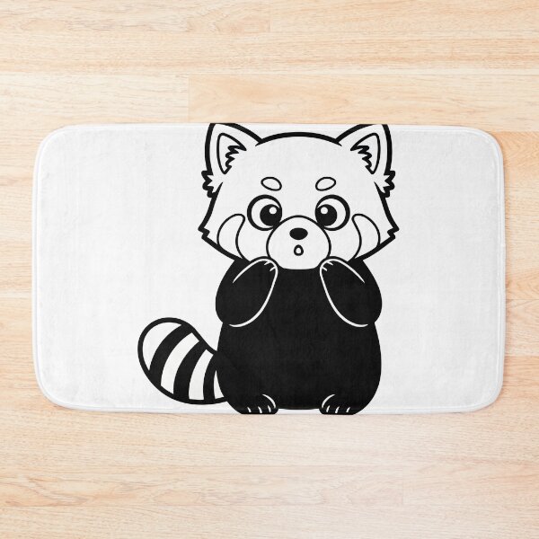 Item preview, Surprised Red Panda Vector Poster - Cute Kawaii Wildlife Illustration - Minimalist Forest Animal Art designed and sold by BestChoiceService.