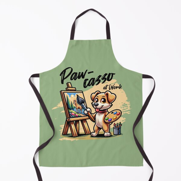 Item preview, Paw-casso at Work Funny Artist Dog Painter Design designed and sold by Sachie's Studio.