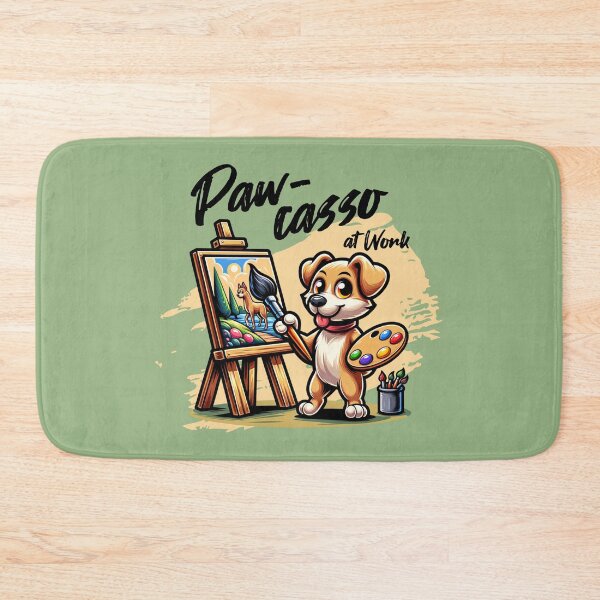 Item preview, Paw-casso at Work Funny Artist Dog Painter Design designed and sold by Sachie's Studio.