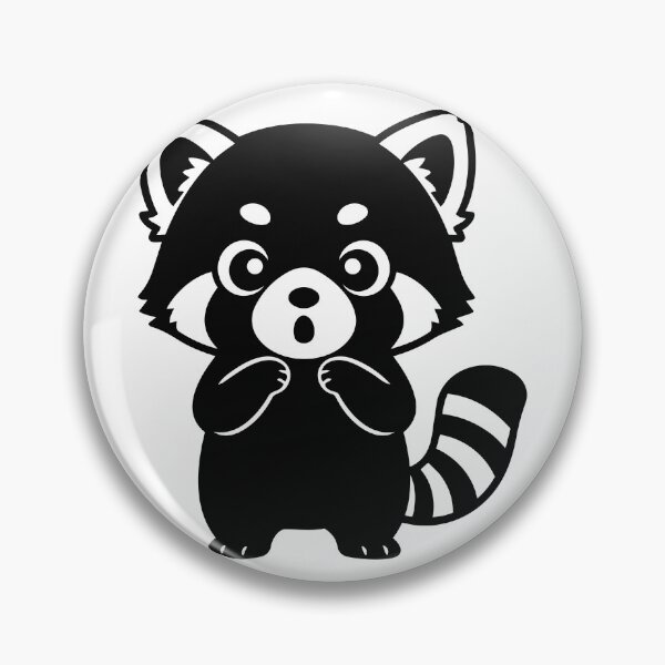 Item preview, Shocked Red Panda Silhouette Poster - Minimalist Wildlife Expression Print - Modern Kawaii Forest Creature Art designed and sold by BestChoiceService.