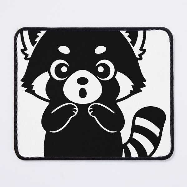 Item preview, Shocked Red Panda Silhouette Poster - Minimalist Wildlife Expression Print - Modern Kawaii Forest Creature Art designed and sold by BestChoiceService.
