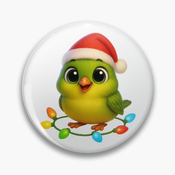 Item preview, Christmas Orange-Crowned Warbler designed and sold by Sillytoe.