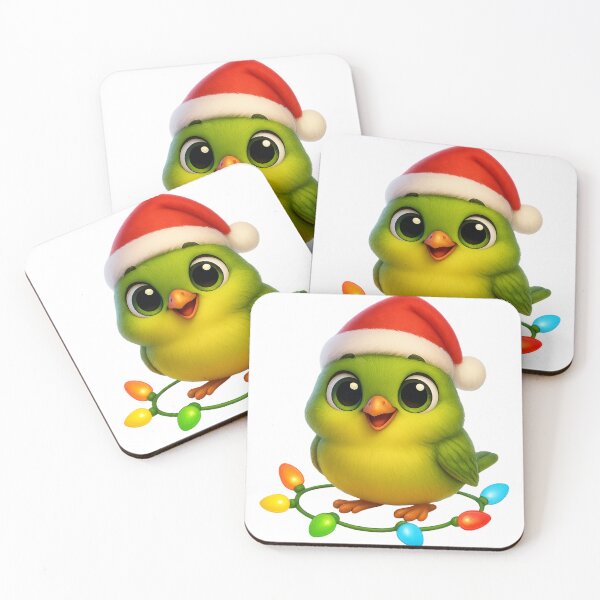 Item preview, Christmas Orange-Crowned Warbler designed and sold by Sillytoe.