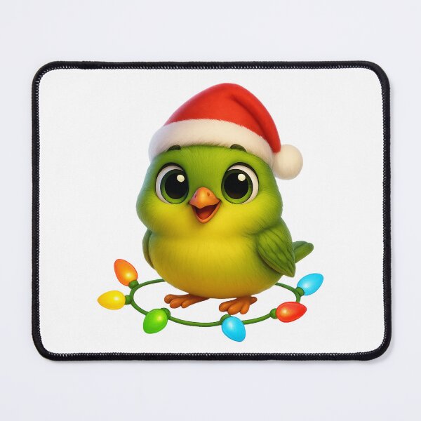 Item preview, Christmas Orange-Crowned Warbler designed and sold by Sillytoe.