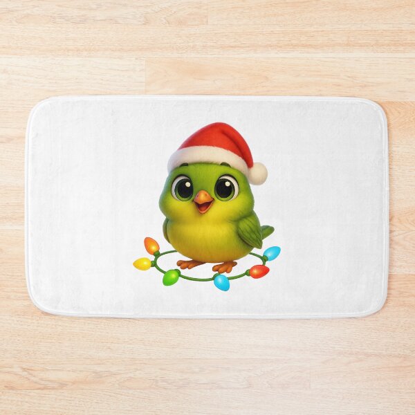 Item preview, Christmas Orange-Crowned Warbler designed and sold by Sillytoe.
