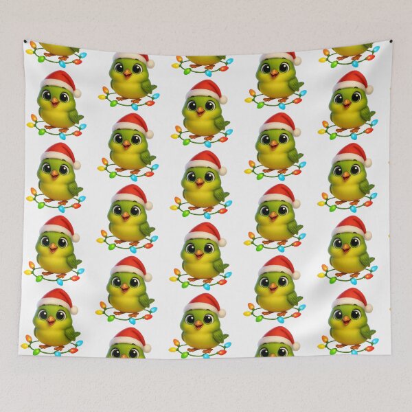 Item preview, Christmas Orange-Crowned Warbler designed and sold by Sillytoe.
