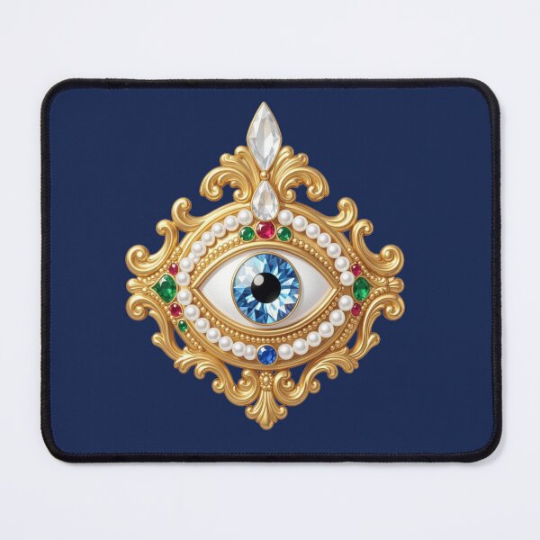 Item preview, Jeweled Eye Gold Baroque Emblem designed and sold by TheUnveiledEye.