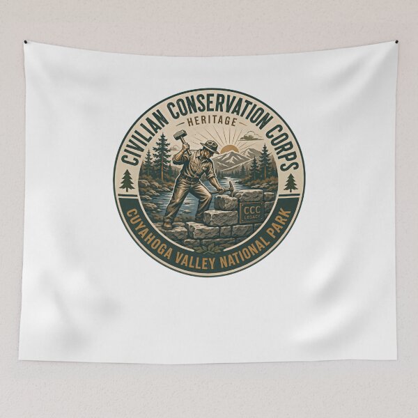 Item preview, Civilian Conservation Corps Heritage CCC Legacy Cuyahoga Valley National Park History Conservation designed and sold by Simsimah26Parks.