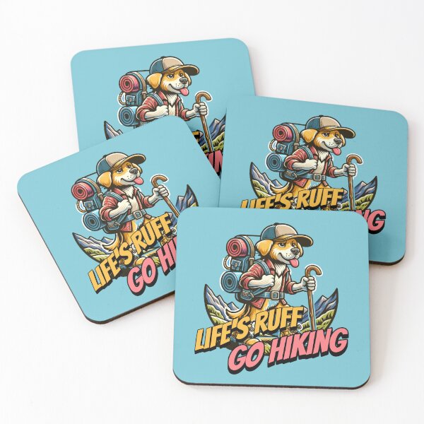 Item preview, Life’s Ruff Go Hiking Funny Hiking Dog Adventure Design designed and sold by Sachie's Studio.
