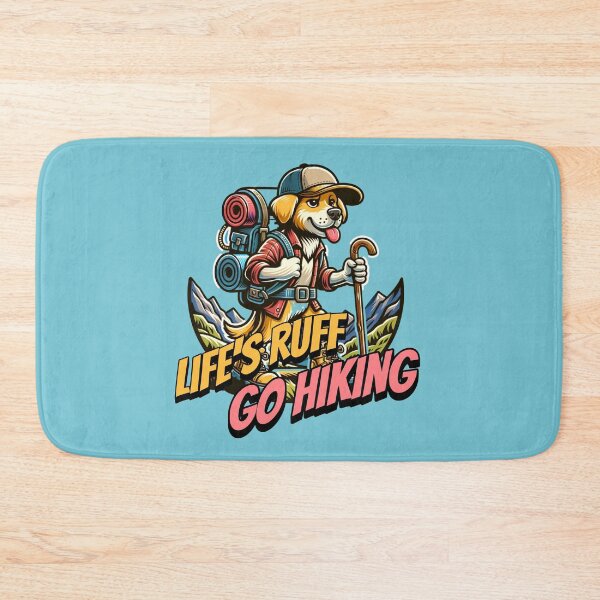 Item preview, Life’s Ruff Go Hiking Funny Hiking Dog Adventure Design designed and sold by Sachie's Studio.
